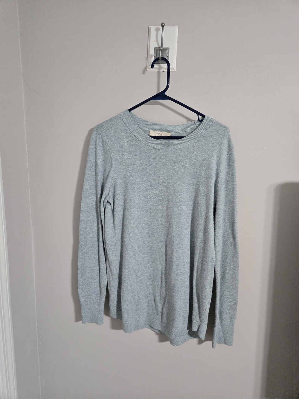 LOFT Women's Crewneck Sweater in Light Sage